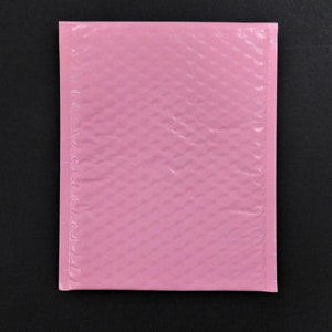 10-300 Sobres de burbujas autoadhesivos de 6 x 9 en color rosa claro, envoltura acolchada protectora, suministros de envío, plástico resistente y liviano