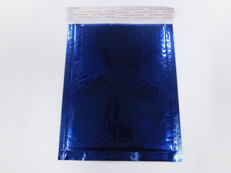 25 BLUE Metallic Bubble Mailer 6x10 Self Seal Adhesive Envelopes Protective Padded Wrap Shipping Supply Mailer Sturdy Lightweight