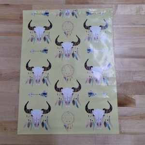 10-100 14x17 BOHO Poly Mailers Self Seal Adhesive Skull Plastic Flat Animal Envelope Water Resistant Shipping Tear Proof Lightweight
