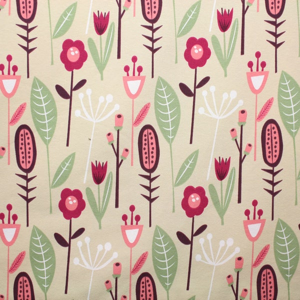 ON A TUESDAY -  Lillestoff - Organic Jersey fabric -              (1/2 Yard)