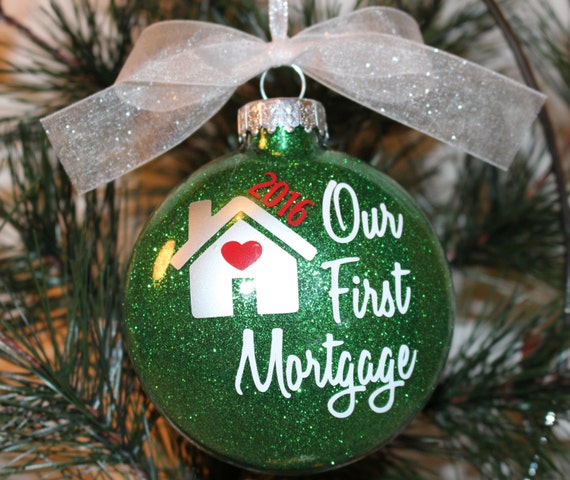 New Home Ornament First Home Christmas Ornament Glass | Etsy