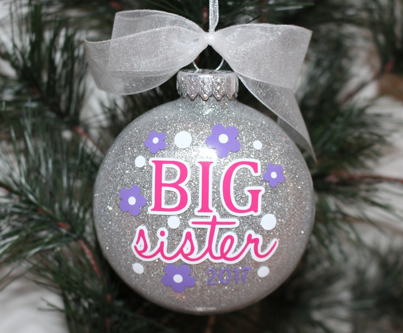 Big Sister Ornament Big Sister Gift New Big Sister Christmas Etsy