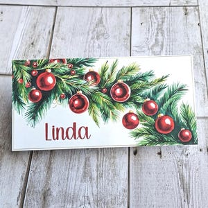 Personalized Christmas Gift Card Holder: Holiday Money Envelope - Etsy