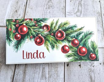 Tarjetero navideño personalizado: sobre para dinero navideño