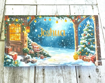 Portamonedas navideño personalizado – Sobre decorativo para tarjetas