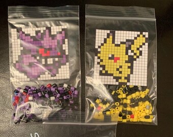 Pokemon Perler Beads Etsy Pokemon jigglypuff perler bead pixel art | great stocking stuffer! pokemon perler beads etsy