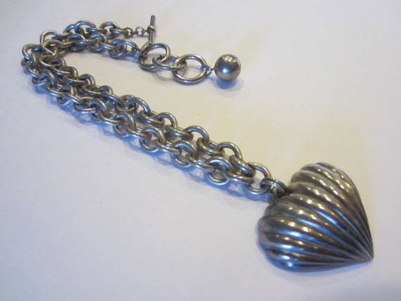 Anne Klein Heart Pendant Chain Silver Metal Neckl… - image 10