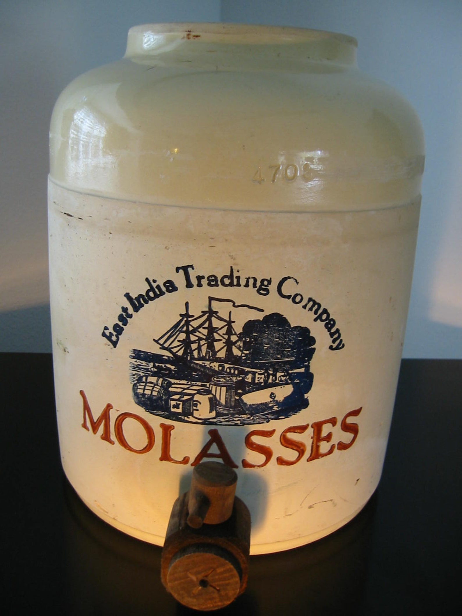 East India Trading Co Molasses Stone Ground Cooler Nautical Etsy