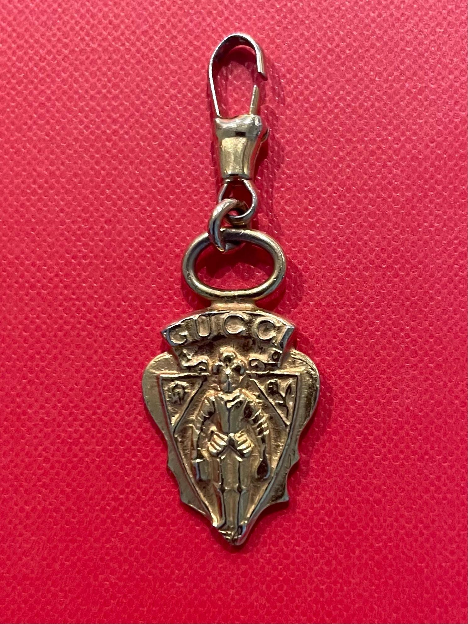A Vintage Gucci Gold Tone Armour Knight Pendant Charm - Etsy