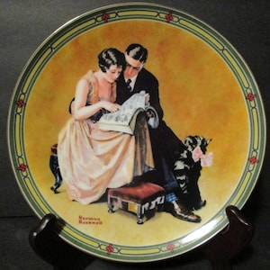 A Couple&#39;s Commitment - Vintage Norman Rockwell Collector Plate