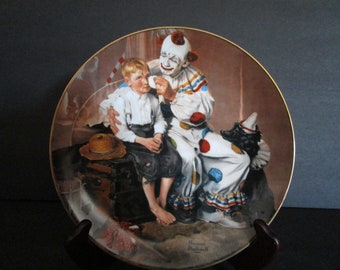 A Traveler's Pal - Vintage Norman Rockwell Collector Plate