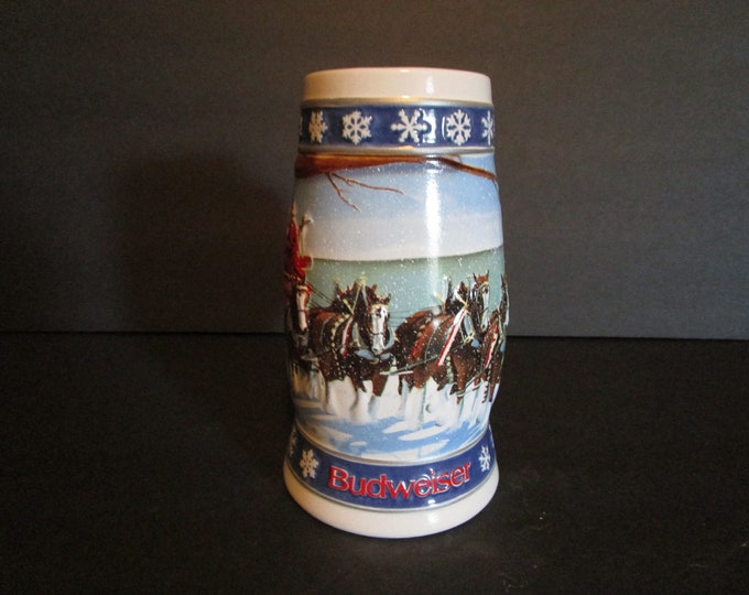 1995 Budweiser "Lighting the Way Home" Holiday Stein