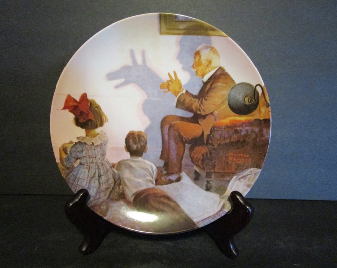 The Shadow Artist - Vintage Norman Rockwell Collector Plate
