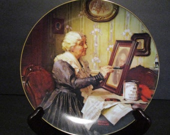 Grandma's Love - Vintage Norman Rockwell Collector Plate