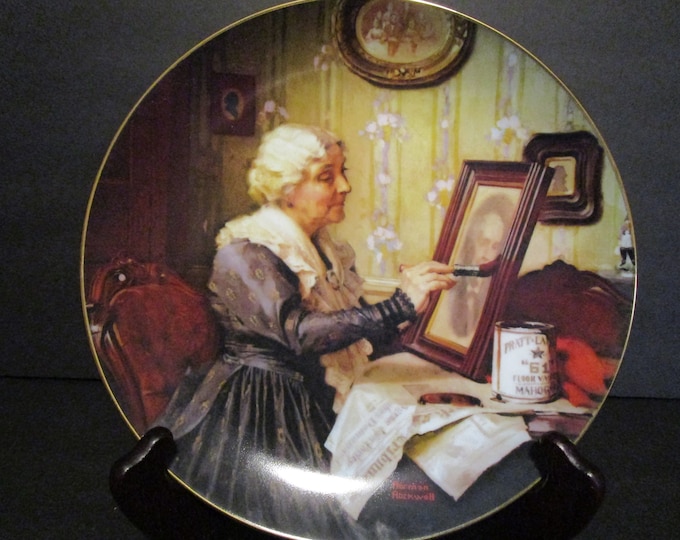 Grandma's Love - Vintage Norman Rockwell Collector Plate