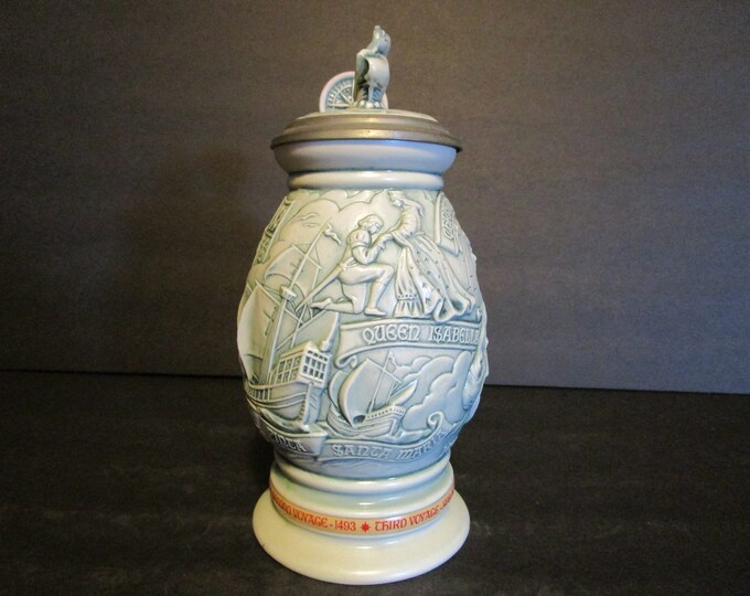 1992 Avon Christopher Columbus New World Stein
