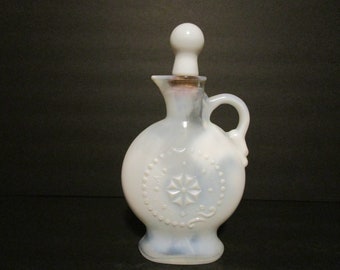 1957 Jim Beam Milk Glass Decanter