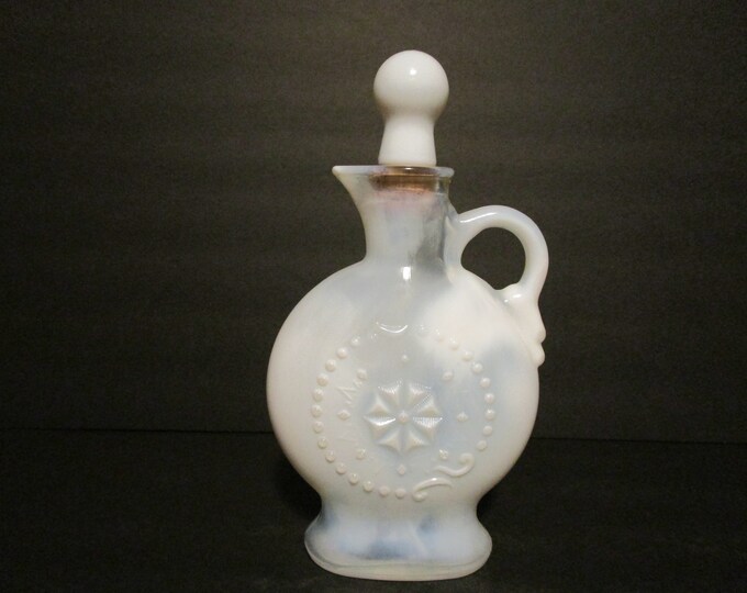 1957 Jim Beam Milk Glass Decanter