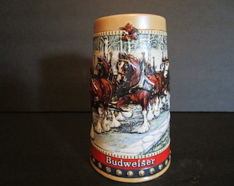 1988 Budweiser "Cobblestone Passage" Holiday Stein