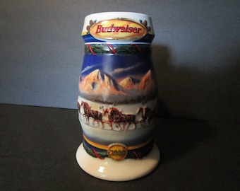 2000 Budweiser "Holiday in the Mountains" Stein