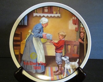The Pantry Raid - Vintage Norman Rockwell Collector Plate