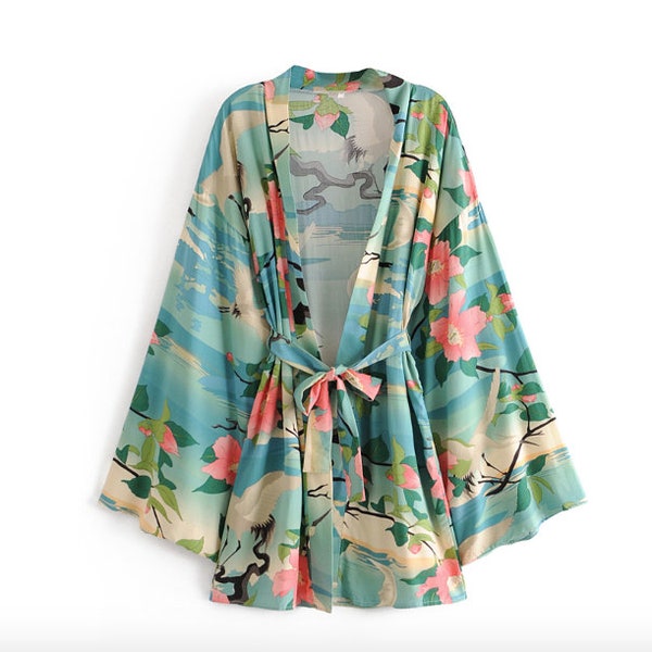 Beach Cover up Kimono Etsy