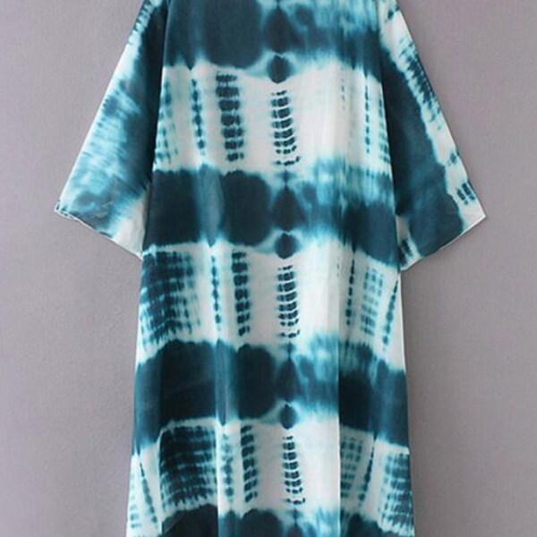 Shibori Style Women's T-Shirt Dress main image 0