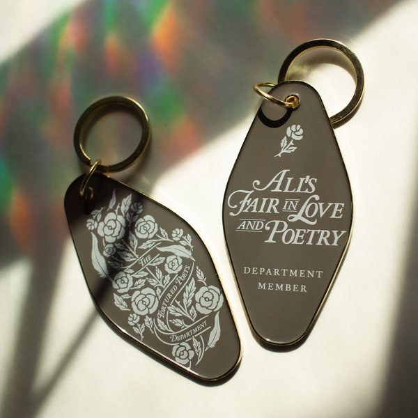 The Tortured Poets Department Vintage Motel Metal Keychain