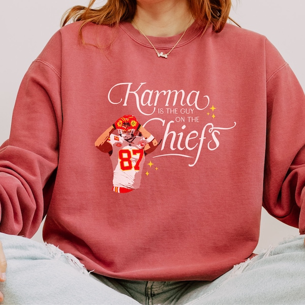 Kelce Karma is the Guy on the Chiefs Crewneck