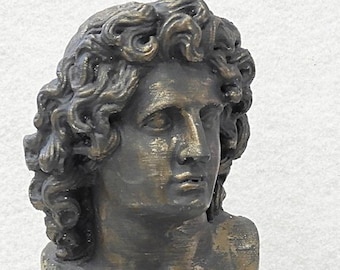 Antique Bust - Alexander the Great  - 3D printed - finished in bronze
