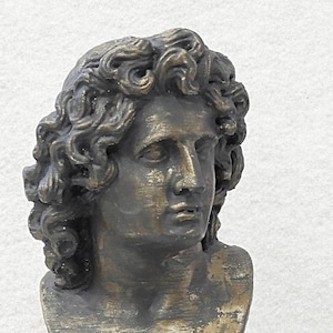 Antique Bust - Alexander the Great  - 3D printed - finished in bronze