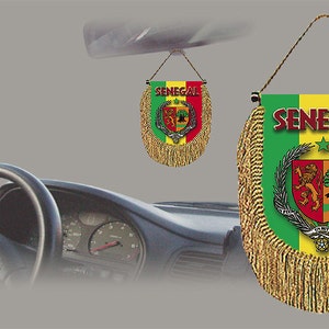Senegal rear view mirror world flag car banner pennant