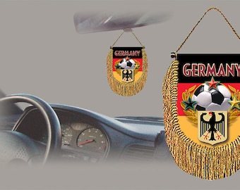 Germany soccer 2022 rear view mirror car banner pennant