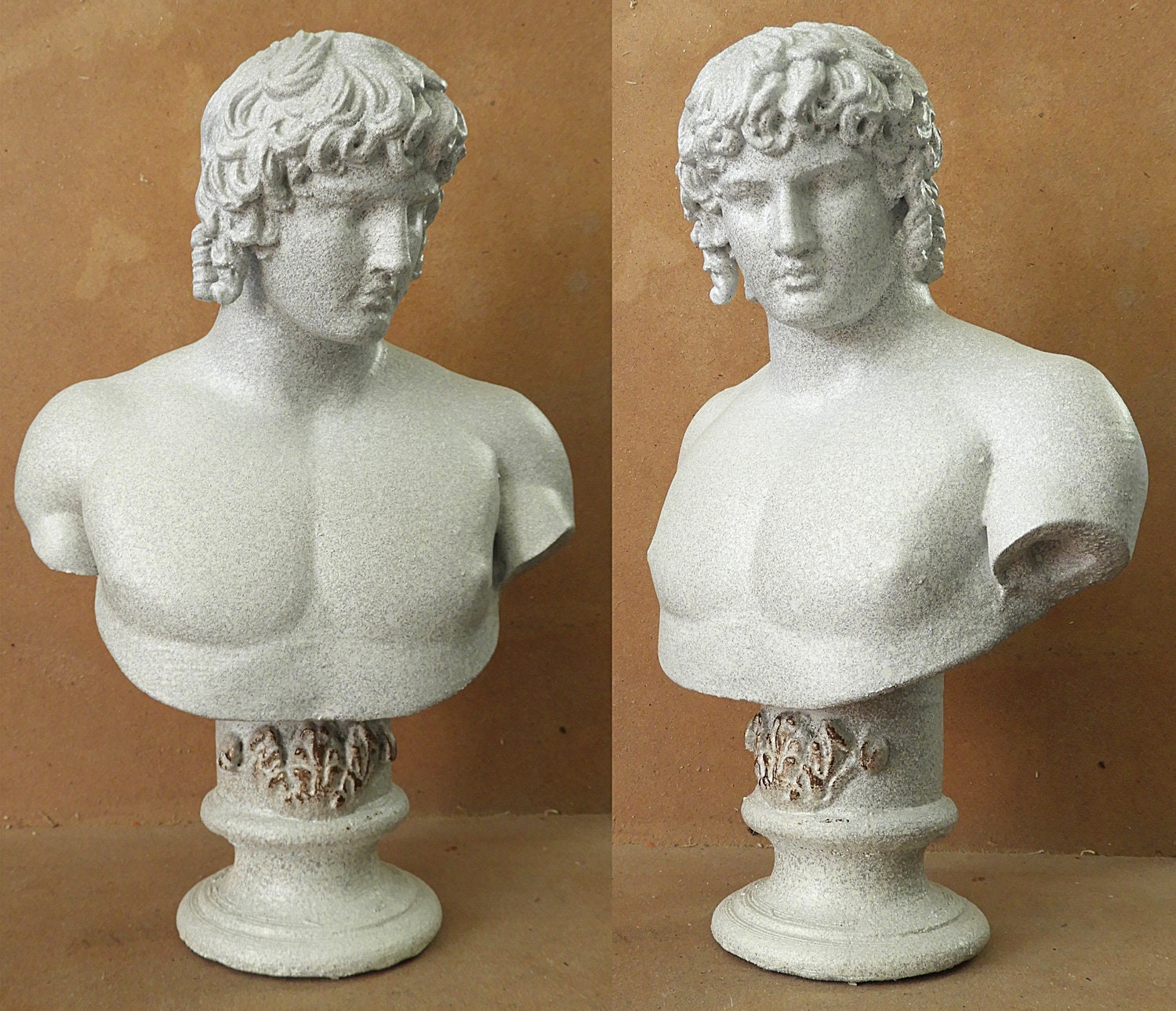Portrait Bust - Replica - Antinous - 3D printed - stone finished