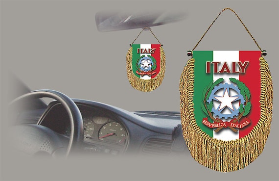 Italien Rückspiegel Welt Flagge Auto Banner Wimpel - .de