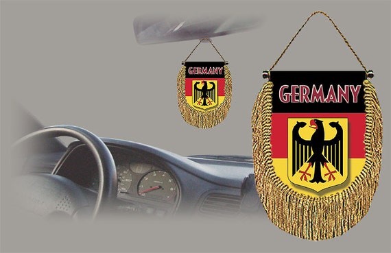 Deutschland Rückspiegel Welt Flagge Auto Banner Wimpel -  Schweiz