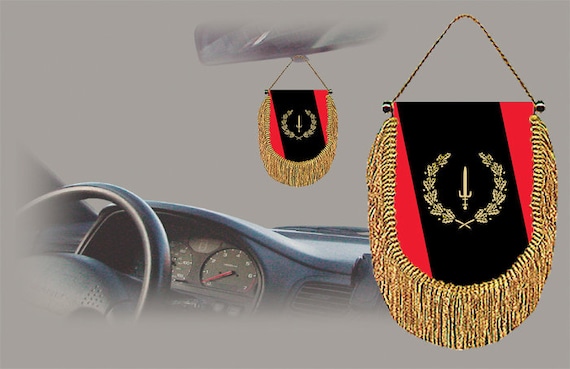 Fanion aux couleurs de l'Espagne avec ventouse - Décoration voiture