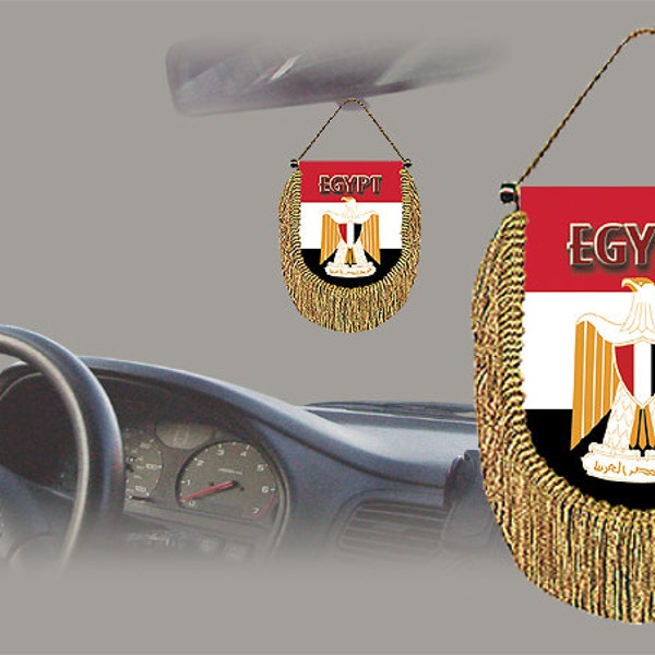Egypte rétroviseur monde drapeau voiture bannière fanion