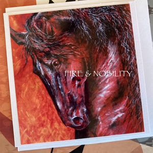 FIRE & NOBILITY: minikaart met witte envelop van 4 x 4 inch