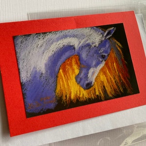 GYPSY WILDFIRE - Tarjeta de felicitación en blanco con sobre