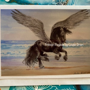 FRIESISCHE PEGASUS - Blanko Grußkarte mit weißem Umschlag