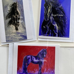 COLLECTION DE LILAS FRIESIANS #2. - Lot de 3 cartes de voeux vierges avec enveloppes lilas ou blanches