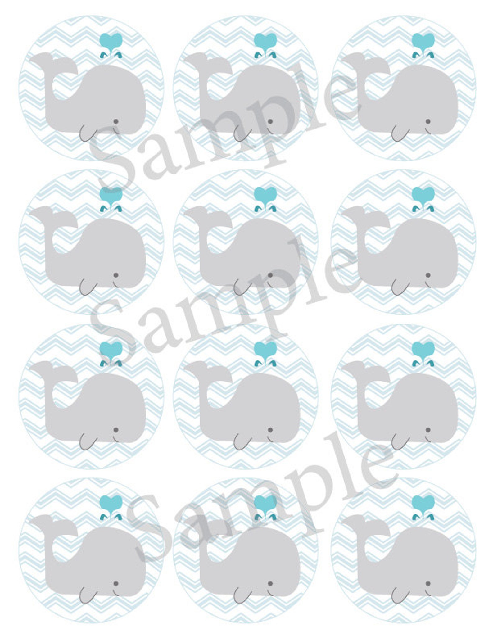Printable Baby Shower Mason Jar Label PDF for Boy Chevron Etsy
