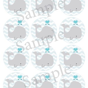 Printable Baby Shower Mason Jar Label PDF for Boy | Chevron Whale Jar ...
