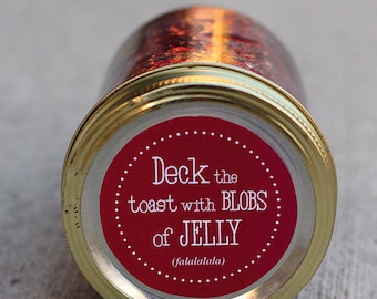 Printable Christmas mason jar label | Christmas jam canning jar label | jelly label | cheap Christmas present | teacher gift | neighbor gift
