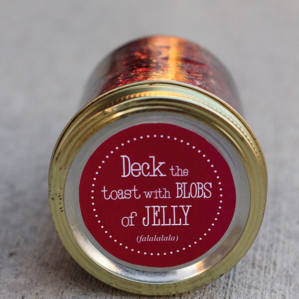 Printable Christmas mason jar label | Christmas jam canning jar label | jelly label | cheap Christmas present | teacher gift | neighbor gift