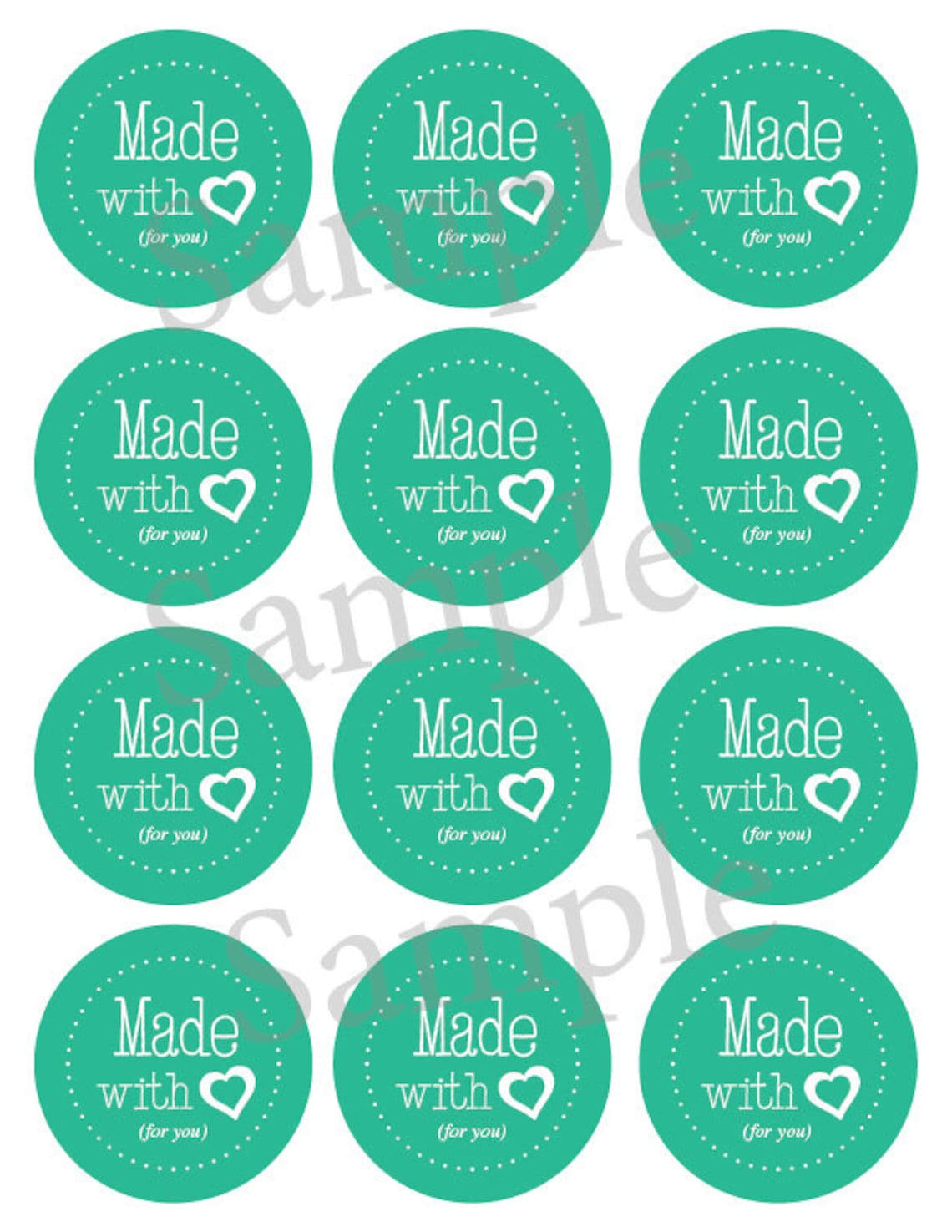 Printable Mason Jar Label 25 Inch Diameter Canning Jar Etsy