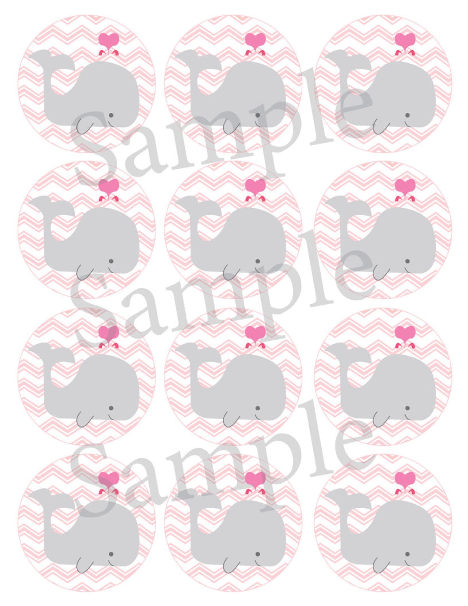 Printable Baby Shower Mason Jar Label PDF for Girl Chevron Etsy