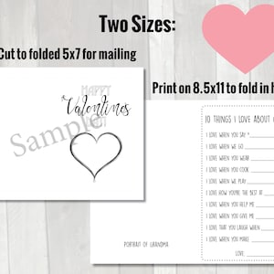 Valentine's Day Card for Grandma | Printable Grandma Valentine's Day ...