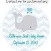 Printable Baby Shower Mason Jar Label PDF for Boy Chevron - Etsy